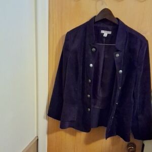 DB Established 1962 Purple Corduroy womens Jacket Size M